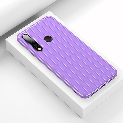 Custodia Silicone Cover Morbida Line C01 per Huawei Honor 20 Lite Viola