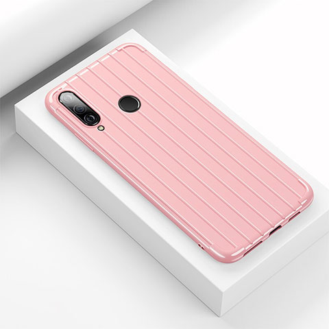 Custodia Silicone Cover Morbida Line C01 per Huawei Nova 4e Rosa