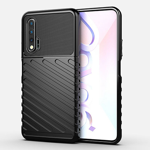 Custodia Silicone Cover Morbida Line C01 per Huawei Nova 6 5G Nero