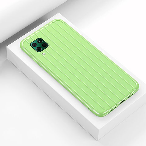 Custodia Silicone Cover Morbida Line C01 per Huawei Nova 6 SE Verde