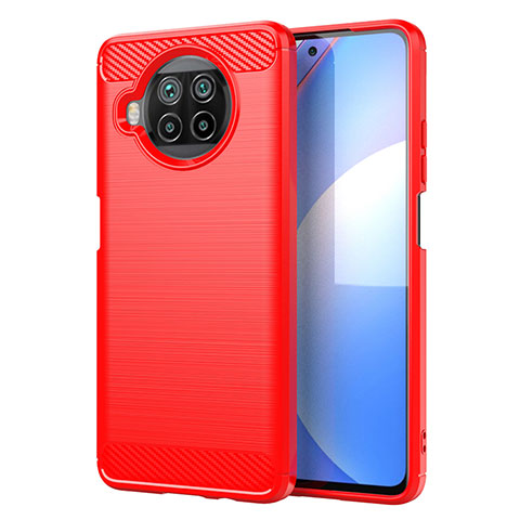Custodia Silicone Cover Morbida Line C01 per Xiaomi Mi 10i 5G Rosso
