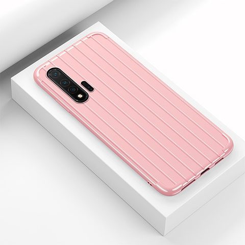 Custodia Silicone Cover Morbida Line C02 per Huawei Nova 6 Rosa