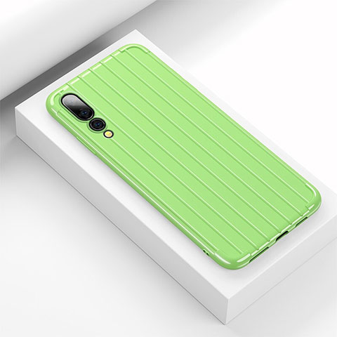 Custodia Silicone Cover Morbida Line C02 per Huawei P20 Pro Verde