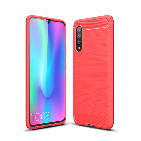 Custodia Silicone Cover Morbida Line C04 per Samsung Galaxy A70S Rosso