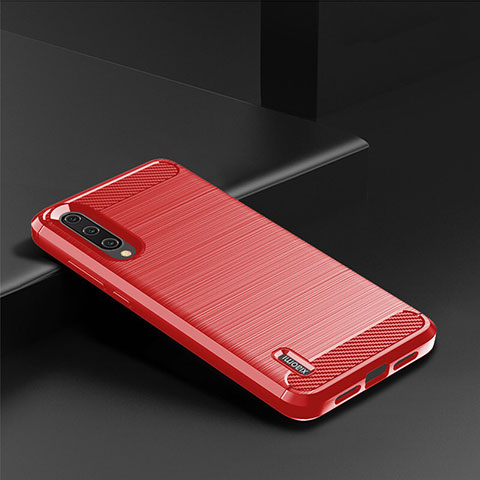 Custodia Silicone Cover Morbida Line C08 per Xiaomi Mi A3 Rosso