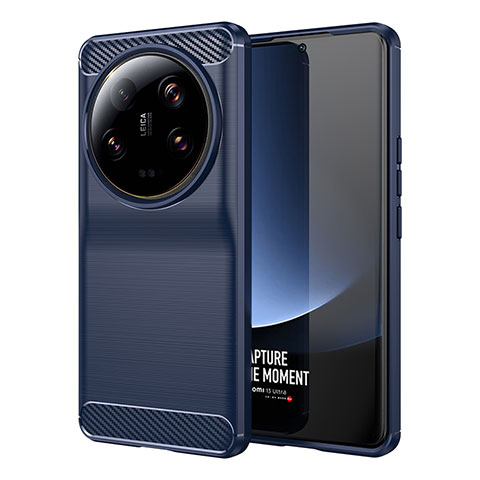 Custodia Silicone Cover Morbida Line MF1 per Xiaomi Mi 13 Ultra 5G Blu