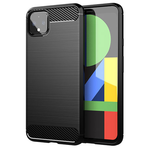 Custodia Silicone Cover Morbida Line per Google Pixel 4 XL Nero