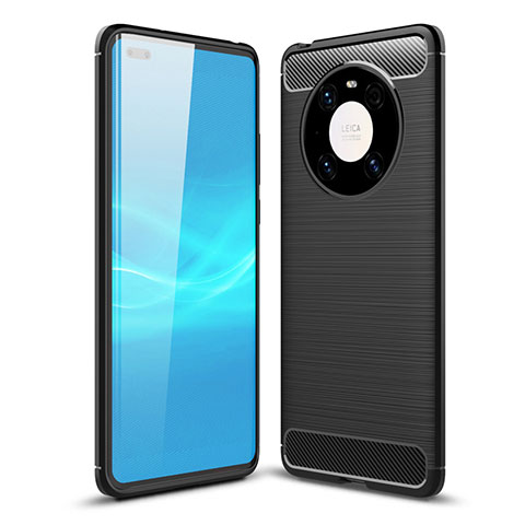 Custodia Silicone Cover Morbida Line per Huawei Mate 40 Pro Nero