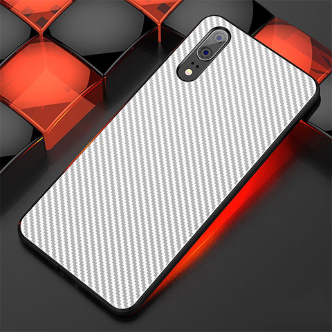 Custodia Silicone Cover Morbida Line per Huawei P20 Bianco