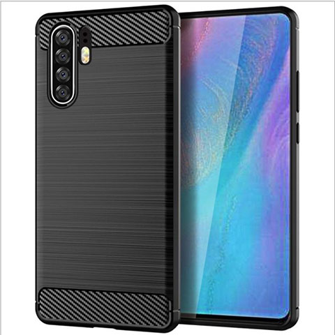 Custodia Silicone Cover Morbida Line per Huawei P30 Pro Nero