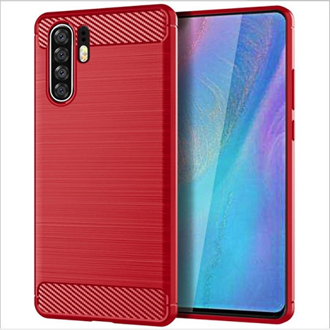 Custodia Silicone Cover Morbida Line per Huawei P30 Pro Rosso