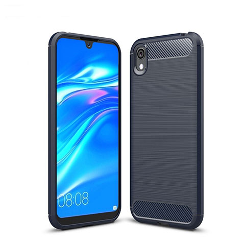 Custodia Silicone Cover Morbida Line per Huawei Y5 (2019) Blu