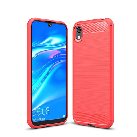 Custodia Silicone Cover Morbida Line per Huawei Y5 (2019) Rosso