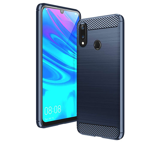 Custodia Silicone Cover Morbida Line per Huawei Y7 (2019) Blu