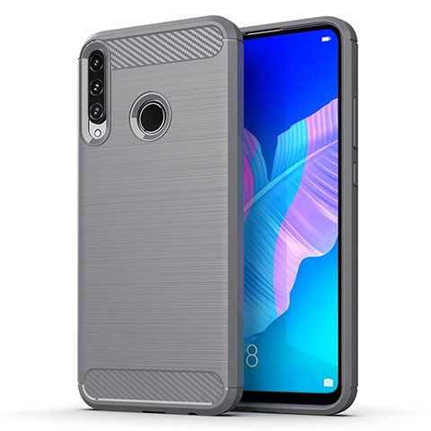 Custodia Silicone Cover Morbida Line per Huawei Y7p Grigio