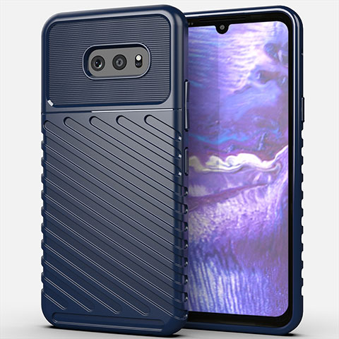 Custodia Silicone Cover Morbida Line per LG G8X ThinQ Blu