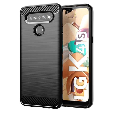 Custodia Silicone Cover Morbida Line per LG K41S Nero