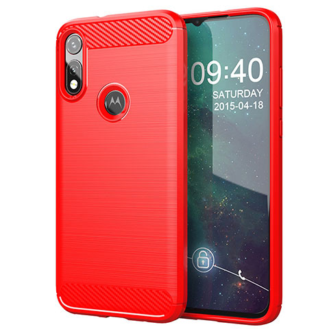 Custodia Silicone Cover Morbida Line per Motorola Moto E (2020) Rosso