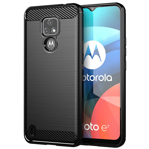Custodia Silicone Cover Morbida Line per Motorola Moto E7 (2020) Nero
