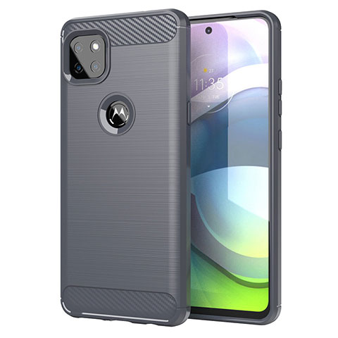 Custodia Silicone Cover Morbida Line per Motorola Moto G 5G Grigio