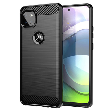 Custodia Silicone Cover Morbida Line per Motorola Moto G 5G Nero