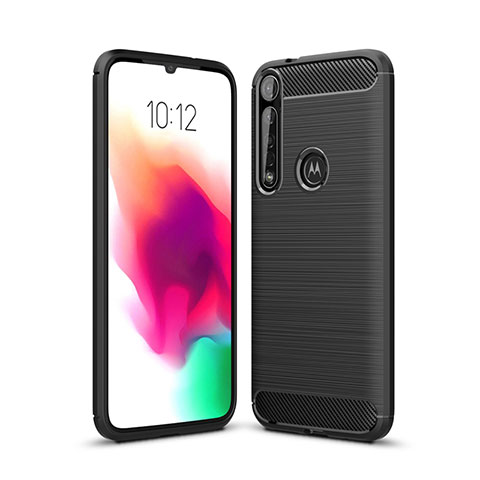 Custodia Silicone Cover Morbida Line per Motorola Moto G8 Plus Nero