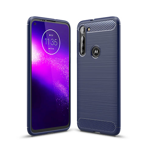 Custodia Silicone Cover Morbida Line per Motorola Moto G8 Power Blu