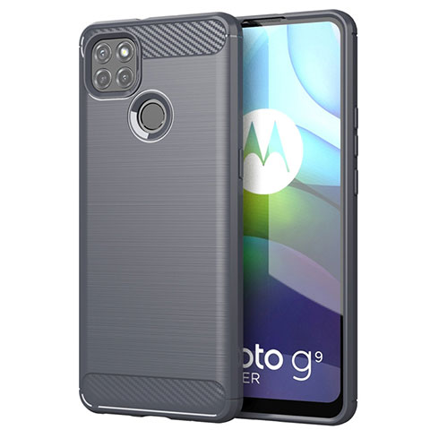 Custodia Silicone Cover Morbida Line per Motorola Moto G9 Power Grigio