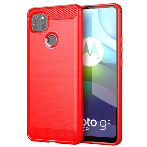 Custodia Silicone Cover Morbida Line per Motorola Moto G9 Power Rosso