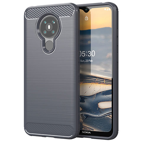 Custodia Silicone Cover Morbida Line per Nokia 5.3 Grigio