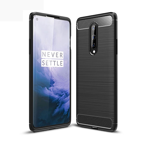 Custodia Silicone Cover Morbida Line per OnePlus 8 Nero