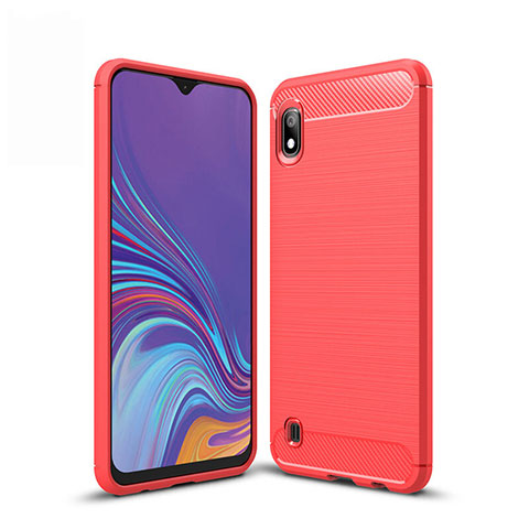 Custodia Silicone Cover Morbida Line per Samsung Galaxy A10 Rosso