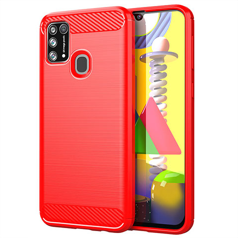 Custodia Silicone Cover Morbida Line per Samsung Galaxy M31 Prime Edition Rosso