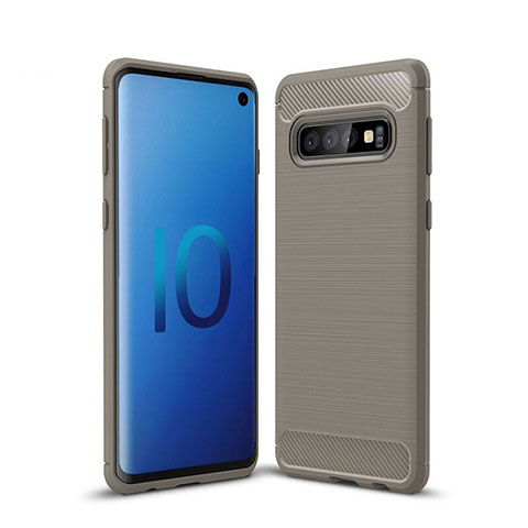 Custodia Silicone Cover Morbida Line per Samsung Galaxy S10 5G Grigio