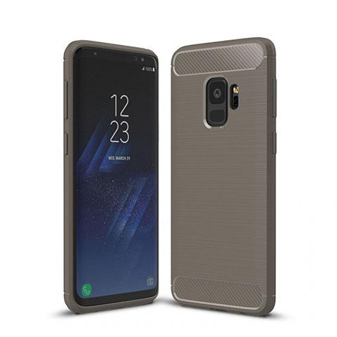 Custodia Silicone Cover Morbida Line per Samsung Galaxy S9 Grigio