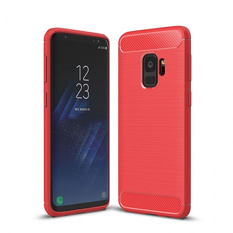 Custodia Silicone Cover Morbida Line per Samsung Galaxy S9 Rosso