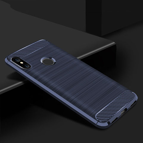 Custodia Silicone Cover Morbida Line per Xiaomi Mi A2 Lite Blu