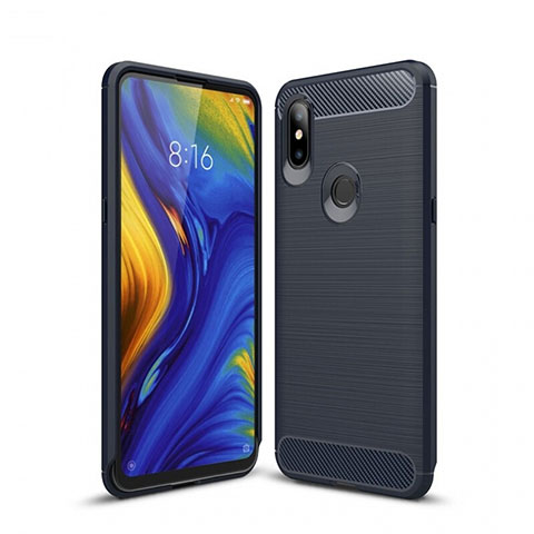 Custodia Silicone Cover Morbida Line per Xiaomi Mi Mix 3 Blu