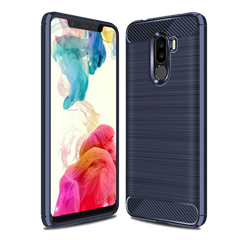 Custodia Silicone Cover Morbida Line per Xiaomi Pocophone F1 Blu