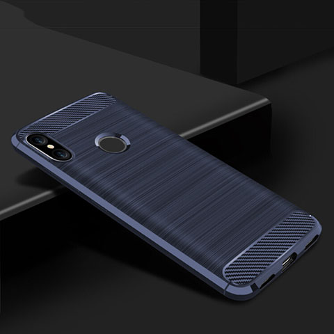 Custodia Silicone Cover Morbida Line per Xiaomi Redmi 6 Pro Blu