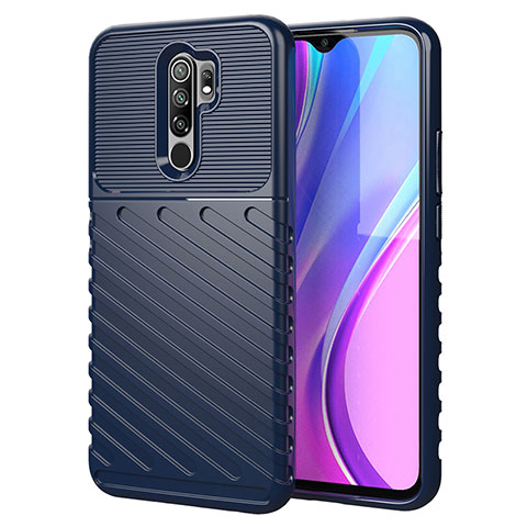 Custodia Silicone Cover Morbida Line per Xiaomi Redmi 9 Blu