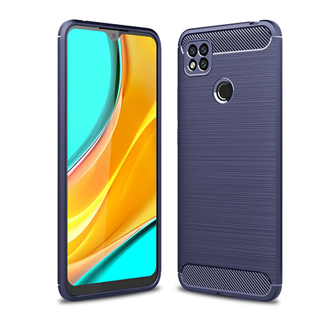 Custodia Silicone Cover Morbida Line per Xiaomi Redmi 9 India Blu