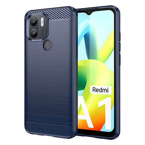 Custodia Silicone Cover Morbida Line per Xiaomi Redmi A2 Plus Blu