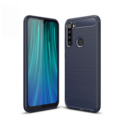 Custodia Silicone Cover Morbida Line per Xiaomi Redmi Note 8 Blu