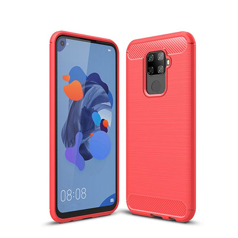 Custodia Silicone Cover Morbida Line S01 per Huawei Mate 30 Lite Rosso