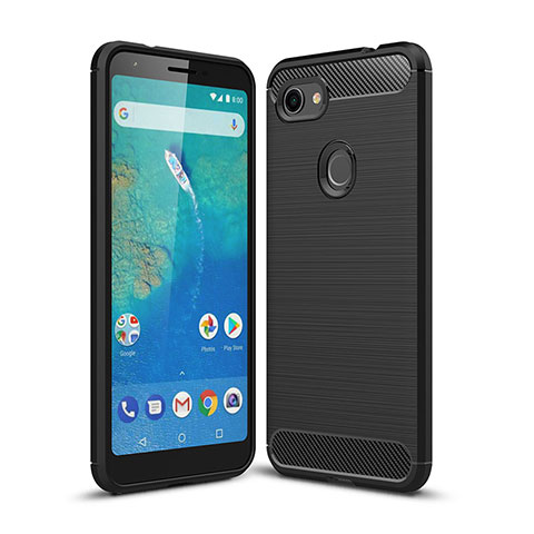 Custodia Silicone Cover Morbida Line WL1 per Google Pixel 3a XL Nero