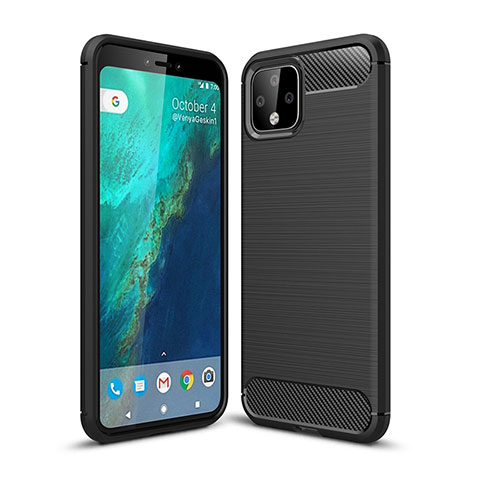 Custodia Silicone Cover Morbida Line WL1 per Google Pixel 4 XL Nero