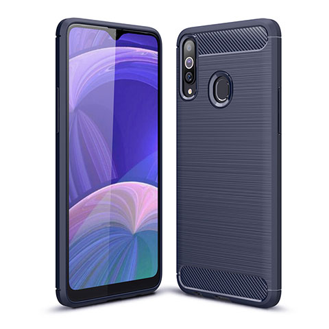 Custodia Silicone Cover Morbida Line WL1 per Samsung Galaxy A20s Blu