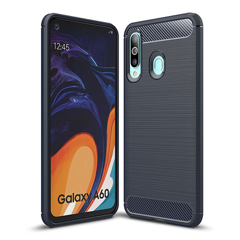 Custodia Silicone Cover Morbida Line WL1 per Samsung Galaxy M40 Blu