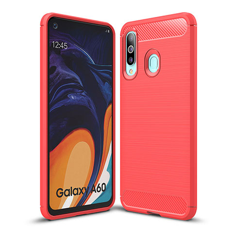 Custodia Silicone Cover Morbida Line WL1 per Samsung Galaxy M40 Rosso